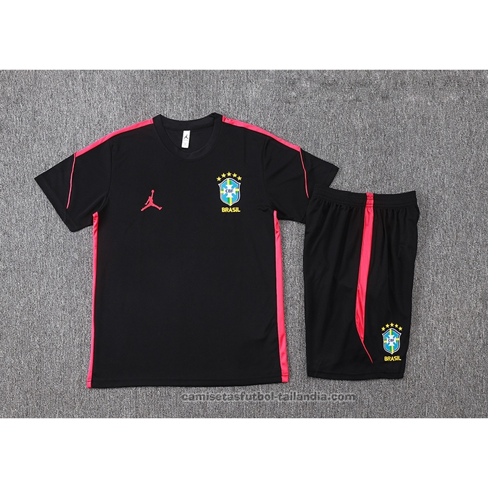Chandal del Brasil Manga Corta 2026/27 Negro - Pantalon Corto