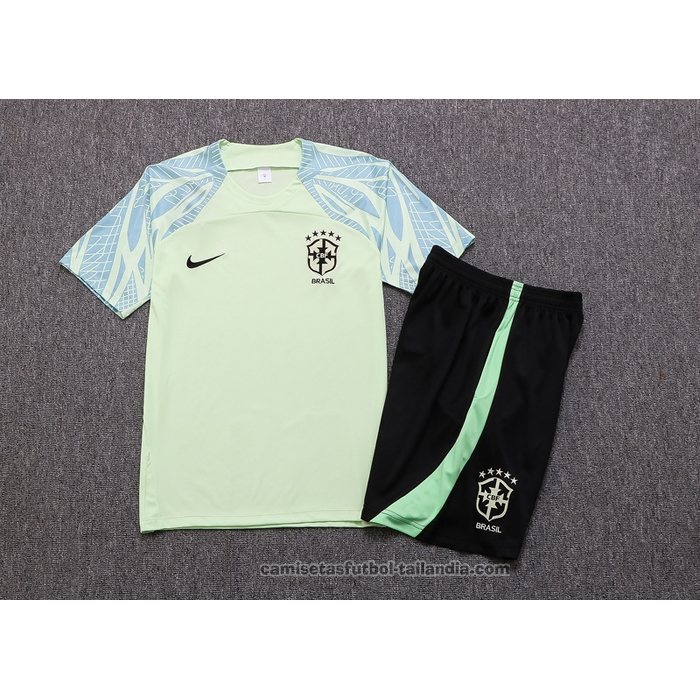 Chandal del Brasil Manga Corta 22/23 Verde - Pantalon Corto