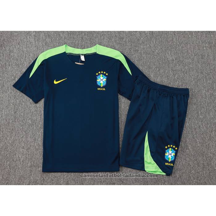 Chandal del Brasil Manga Corta 24/25 Azul - Pantalon Corto