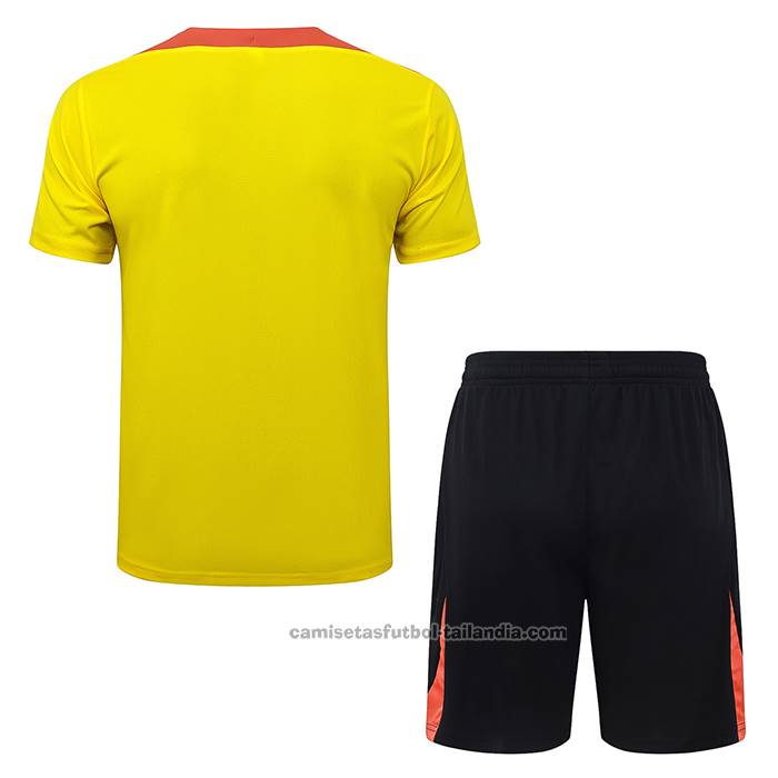 Chandal del Brasil Manga Corta 25/26 Amarillo - Pantalon Corto