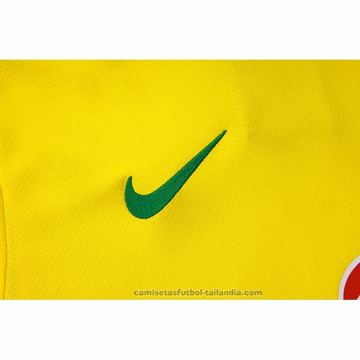 Chandal del Brasil Manga Corta 25/26 Amarillo - Pantalon Corto
