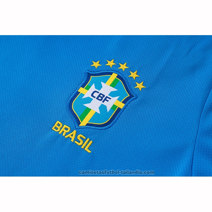 Chandal del Brasil Manga Corta 26/27 Azul - Pantalon Corto