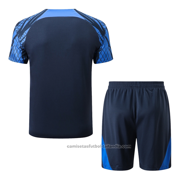 Chandal del Francia Manga Corta 22/23 Azul - Pantalon Corto