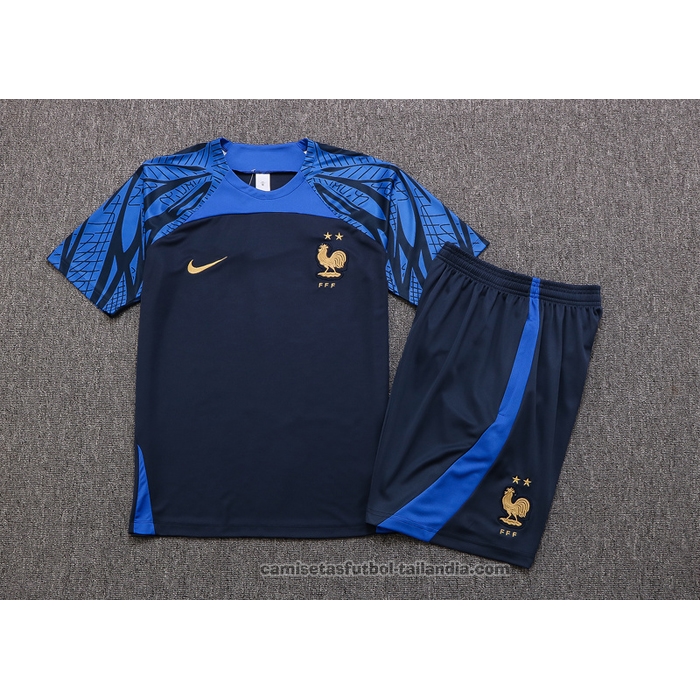 Chandal del Francia Manga Corta 22/23 Azul - Pantalon Corto