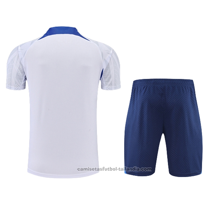 Chandal del Francia Manga Corta 22/23 Blanco - Pantalon Corto