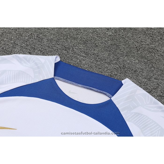 Chandal del Francia Manga Corta 22/23 Blanco - Pantalon Corto