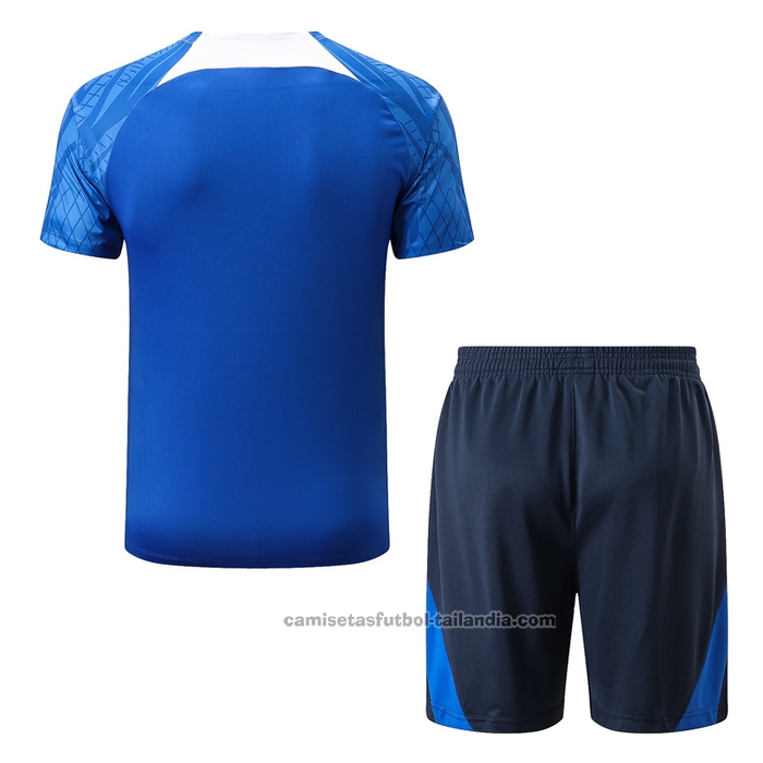 Chandal del Francia Manga Corta 22/23 Azul - Pantalon Corto