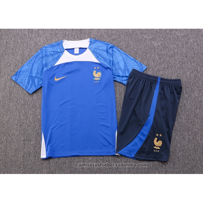 Chandal del Francia Manga Corta 22/23 Azul - Pantalon Corto