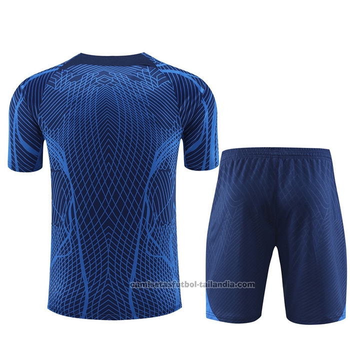 Chandal del Francia Manga Corta 22/23 Azul Oscuro - Pantalon Corto