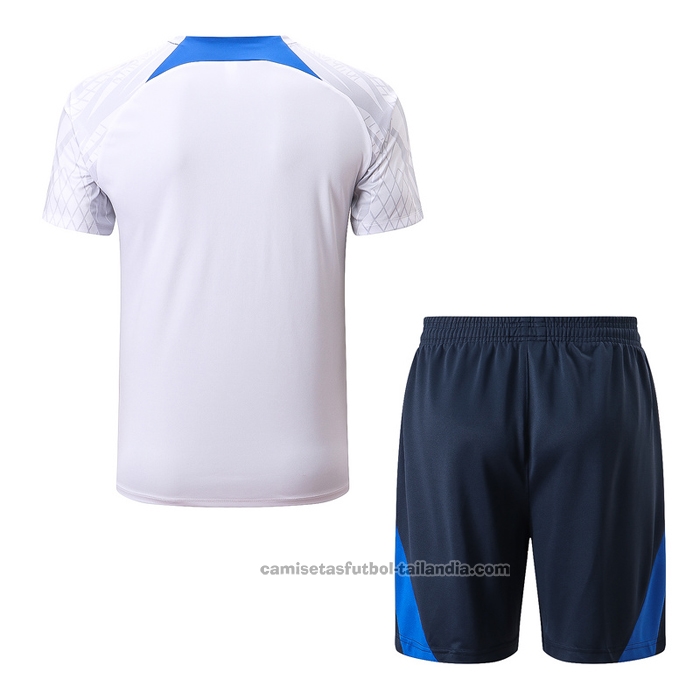 Chandal del Francia Manga Corta 22/23 Blanco - Pantalon Corto