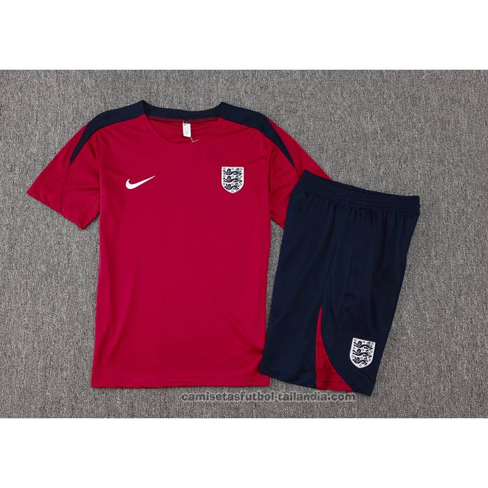 Chandal del Inglaterra Manga Corta 24/25 Rojo - Pantalon Corto