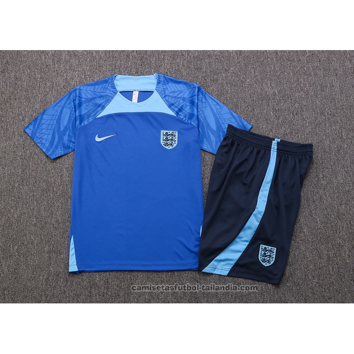 Chandal del Inglaterra Manga Corta 22/23 Azul - Pantalon Corto