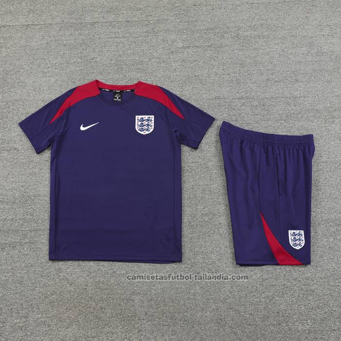 Chandal del Inglaterra Manga Corta 24/25 Purpura - Pantalon Corto