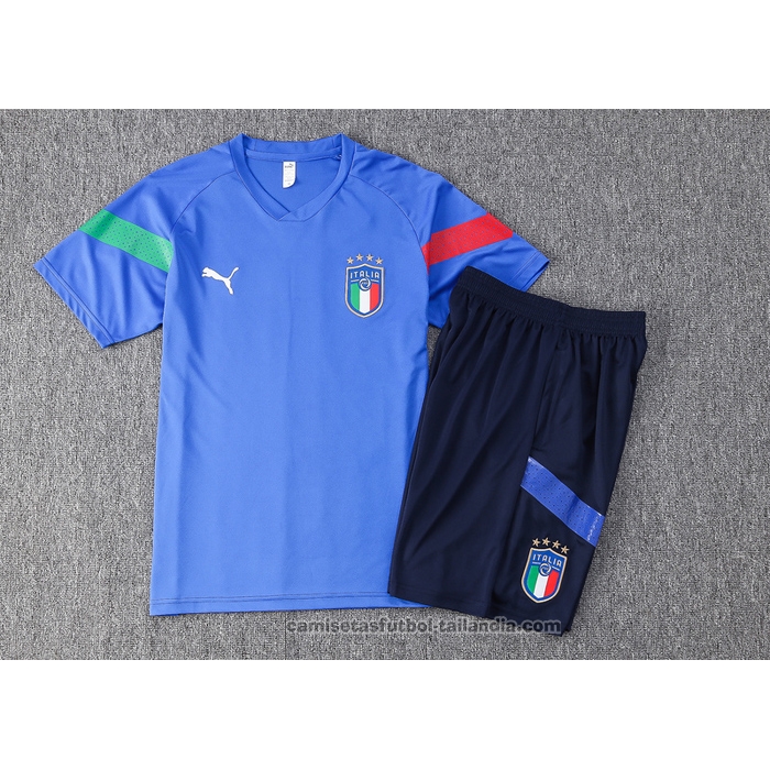 Chandal del Italia Manga Corta 22/23 Azul - Pantalon Corto