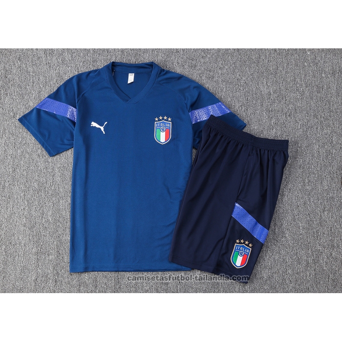 Chandal del Italia Manga Corta 22/23 Azul - Pantalon Corto
