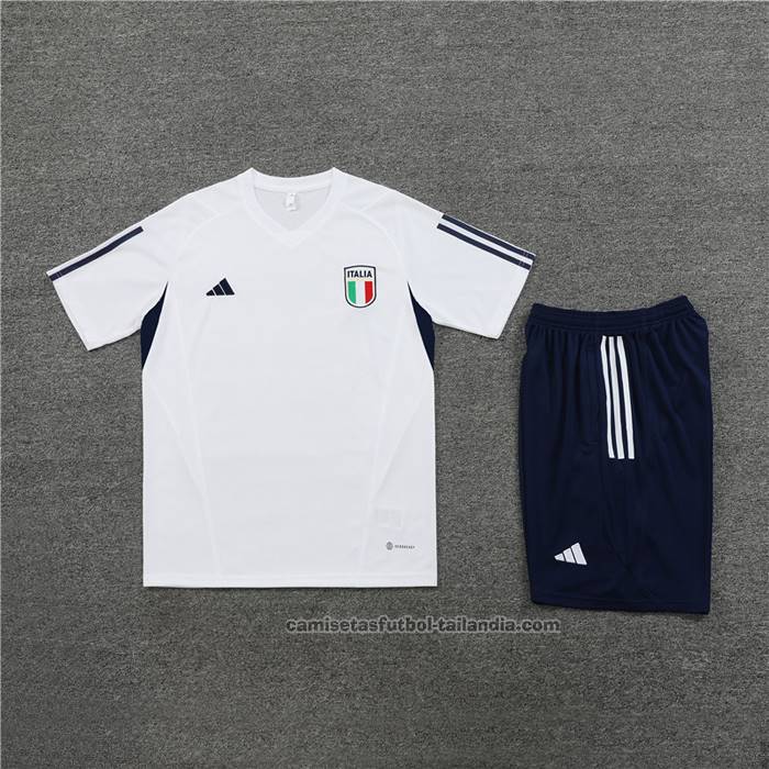 Chandal del Italia Manga Corta 23/24 Blanco - Pantalon Corto