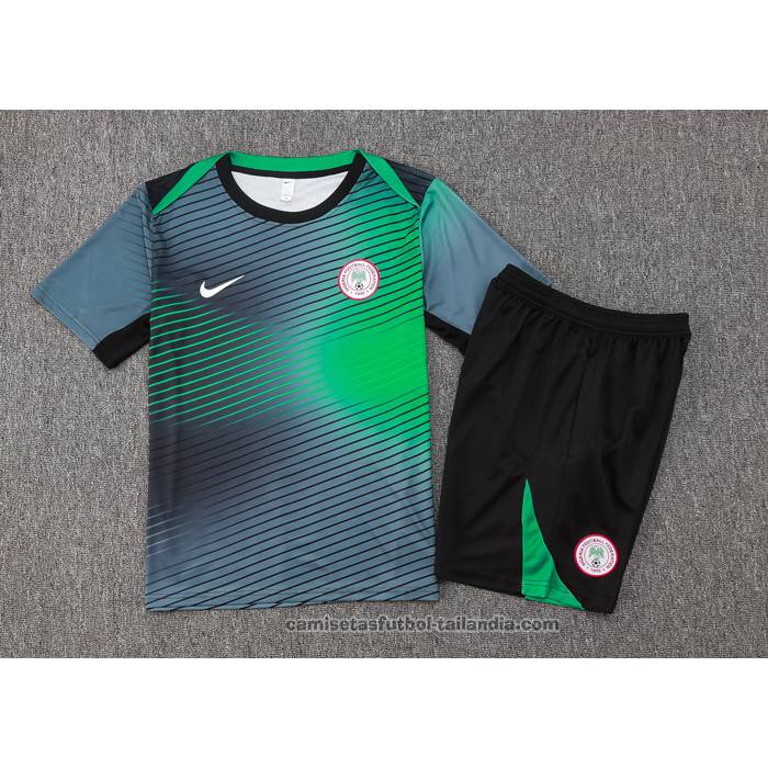 Chandal del Nigeria Manga Corta 24/25 Gris Verde - Pantalon Corto