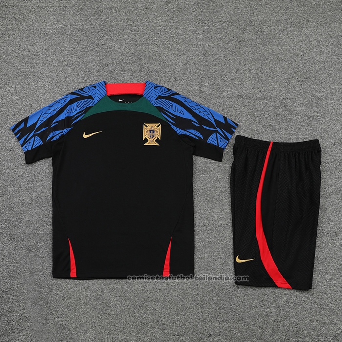 Chandal del Portugal Manga Corta 22/23 Negro - Pantalon Corto