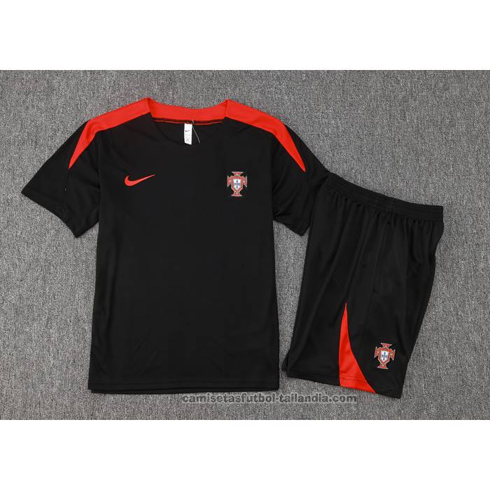 Chandal del Portugal Manga Corta 24/25 Negro - Pantalon Corto