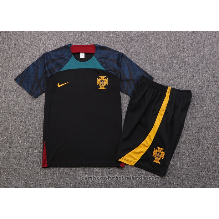 Chandal del Portugal Manga Corta 22/23 Negro - Pantalon Corto