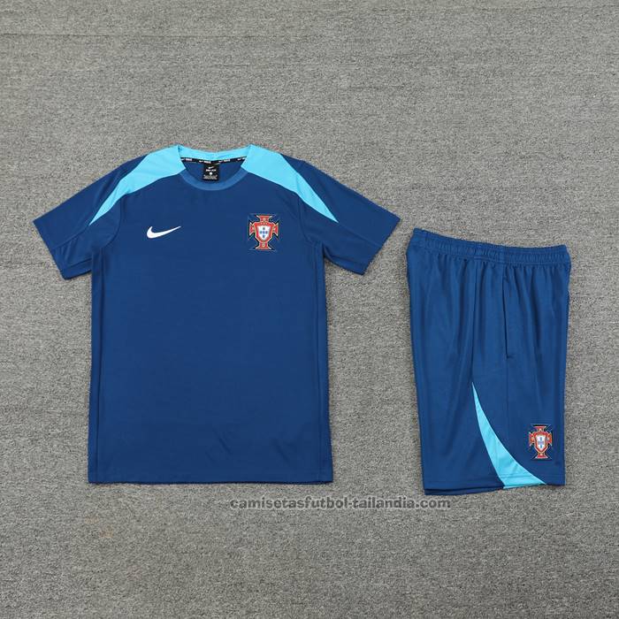 Chandal del Portugal Manga Corta 24/25 Azul - Pantalon Corto