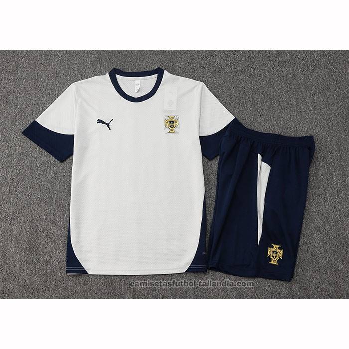 Chandal del Portugal Manga Corta 24/25 Blanco - Pantalon Corto