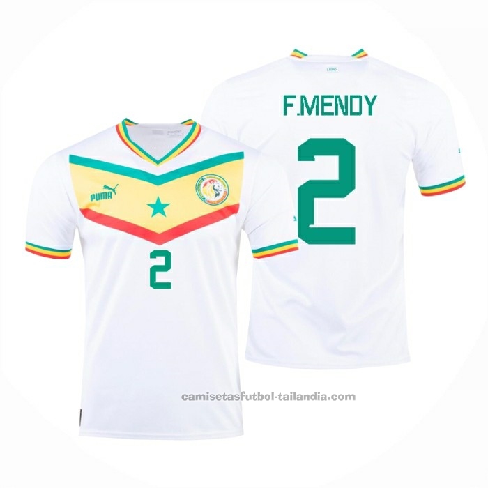 Segunda Camiseta Senegal Jugador N.Mendy 2022