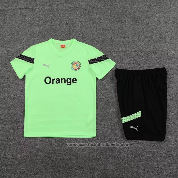 Chandal del Senegal 2023-2024 Manga Corta Verde - Pantalon Corto