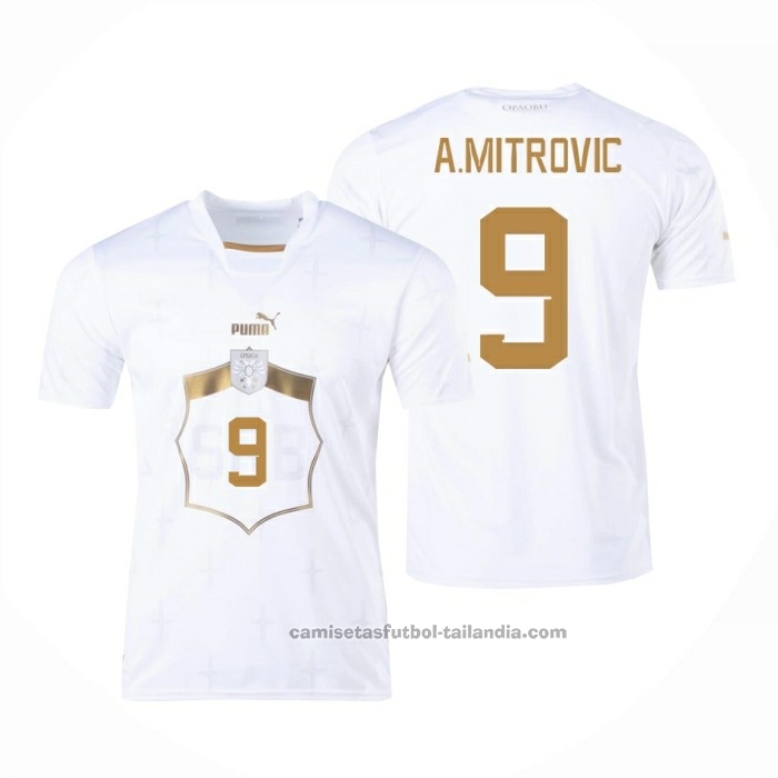 Segunda Camiseta Serbia Jugador Milenkovic 2022